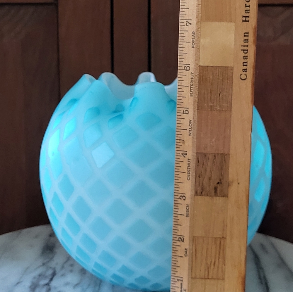 Antique Glass Rose Vase - Picture 7 of 15
